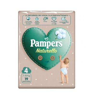 Pampers Pannolini Naturello Junior - Taglia 4 - 7/18 KG