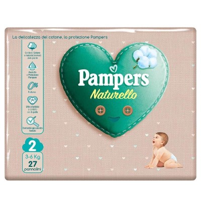 Pampers Pannolini Naturello Mini - Taglia 2 - 3/6 KG