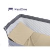 Completo Culla Next2Me 3 pz, Nocciola - Rosa CCTRIS37            