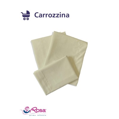 Completo per Carrozzina 3pz, Tortora - Rosa TRISC22             