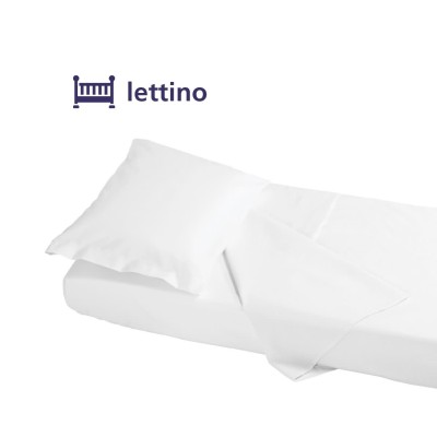 Completo Lettino 3 pz Bianco - Rosa TRISL01             