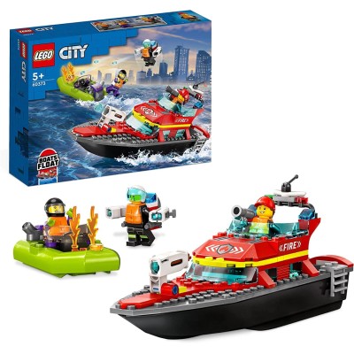 LEGO City Fire Barca di Soccorso Antincendio - 60373 
