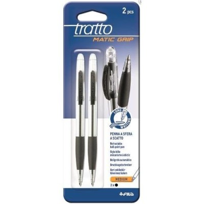 cerca il miglior prezzo Fila Tratto Matic Grip Penna A Sfera Nero