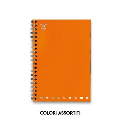 Quaderno Monocromo con Spirale Rigo 1 - Colori Assortiti