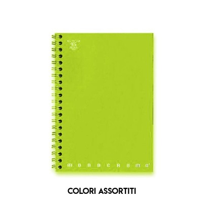 Quaderno Monocromo con Spirale Rigo 5 MM - Colori Assortiti