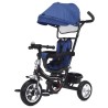 Triciclo timonabile c/parasole Blu