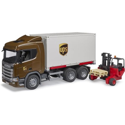Bruder Camion Scania UPS con Muletto 03582