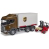 Bruder Camion Scania UPS con Muletto 03582