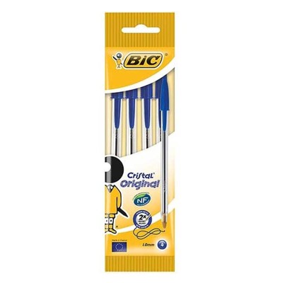 Bic Penna Cristal Original Blu - 4 PZ