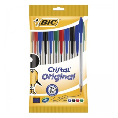 Bic Penna Cristal Original Colori Assortiti - 10 PZ