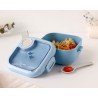 Kiokids Portapranzo con Cucchiaino Azzurro