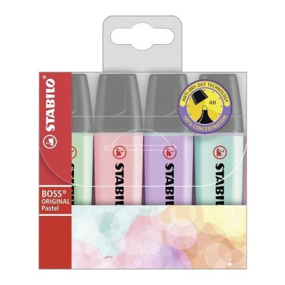 Stabilo Boss Evidenziatori Color Pastello - 4 PZ