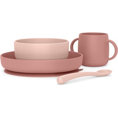 Suavinex Color Set Svezzamento Silicone Rosa - 401543