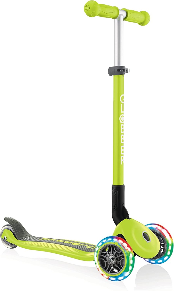 Globber Monopattino Unisex Junior col. Lime Con Luci