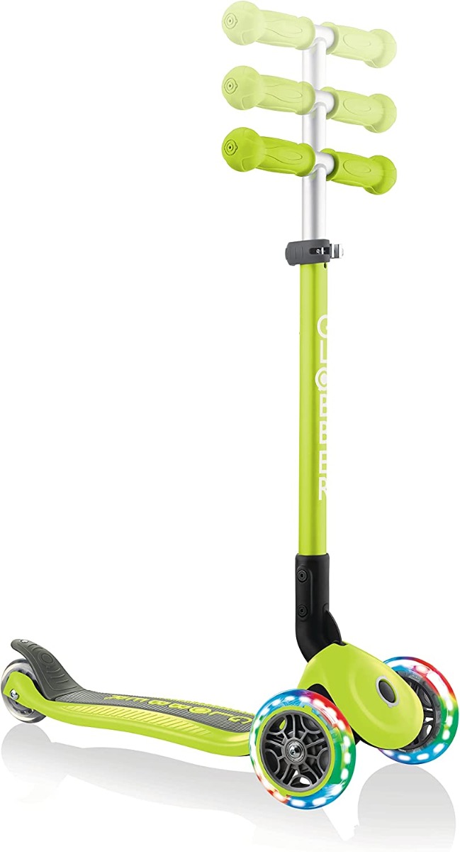 Globber Monopattino Unisex Junior col. Lime Con Luci
