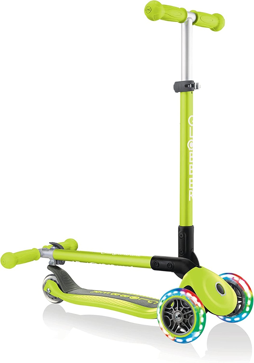 Globber Monopattino Unisex Junior col. Lime Con Luci