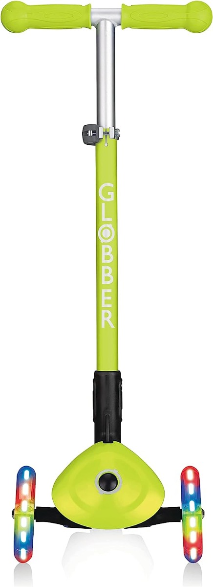 Globber Monopattino Unisex Junior col. Lime Con Luci