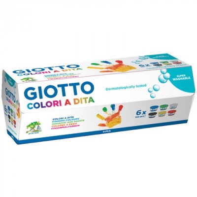 Fila Giotto Colori a Dita 6 Pezzi