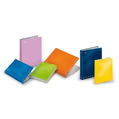 Cartella A5 con Anelli Monocromo Colori Assortiti
