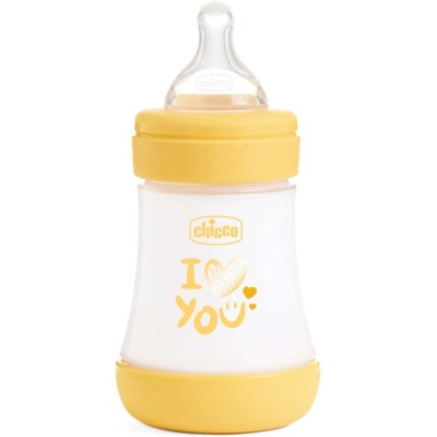 Chicco Biberon Perfect 150ML Unisex Tettarella in Silicone Flusso Lento 20211310