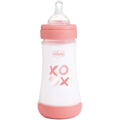 Chicco Biberon Perfect 240ML Girl Tettarella in Silicone Flusso Medio 20223110