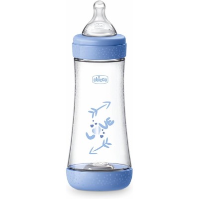Chicco Biberon Perfect 300ML Boy Tettarella in Silicone Flusso Veloce 20235210