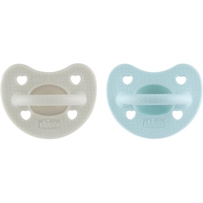 Chicco Succhiotto Gommotto 6-16 Mesi Luxe Boy 2 Pezzi 730333200
