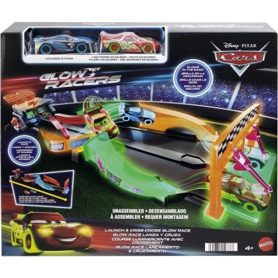 Cars Pista Fluo Incrociata - Mattel 0195HPD80