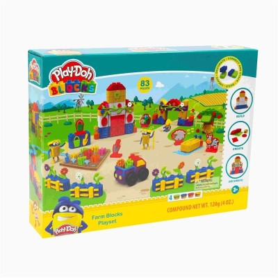 Playdoh Blocks Fattoria - Grandi Giochi PLD06000