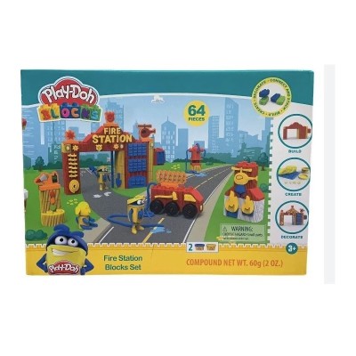Playdoh Blocks Stazione dei Pompieri - Grandi Giochi PLD07000