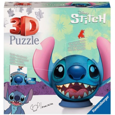 Puzzleball 3D Stitch con Orecchie 72pz. - 11574