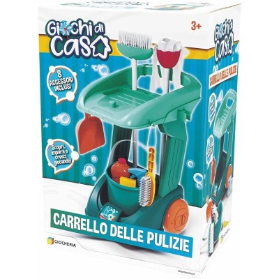 Carrello Pulizie con 8 Accessori GGI220032