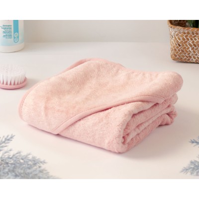 Kiokids Accappatoio Quadrato Rosa  Elemento essenziale per l'igiene e la cura del neonato.  Realizzato al 100% in bambù, ha pi?