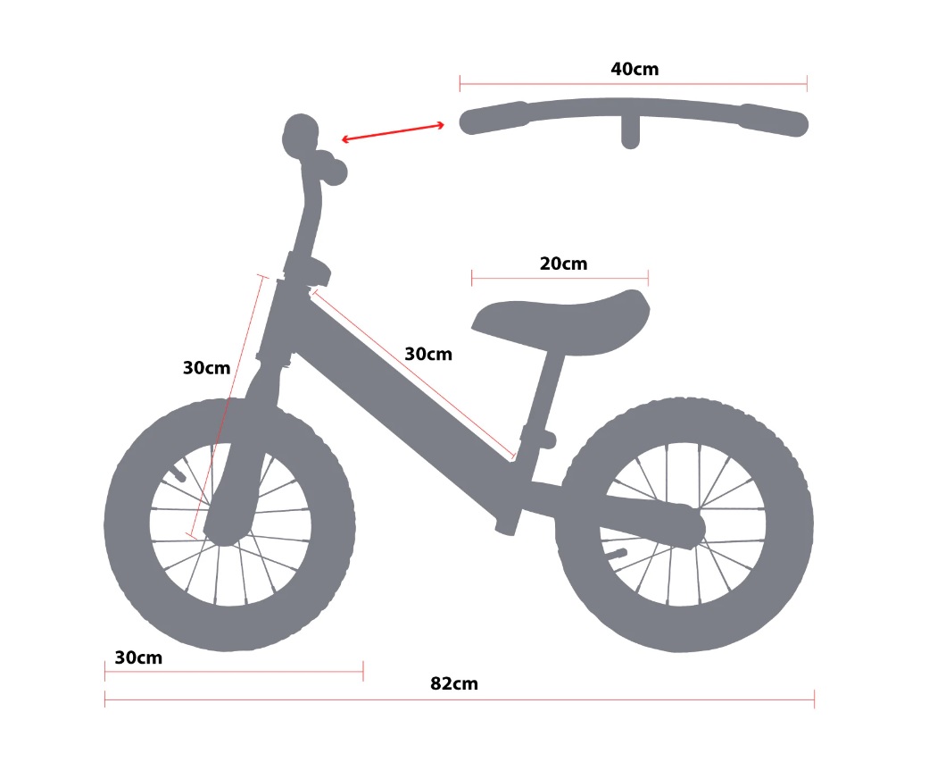 Bicicletta Magikbike Evolution Rossa ITAB200