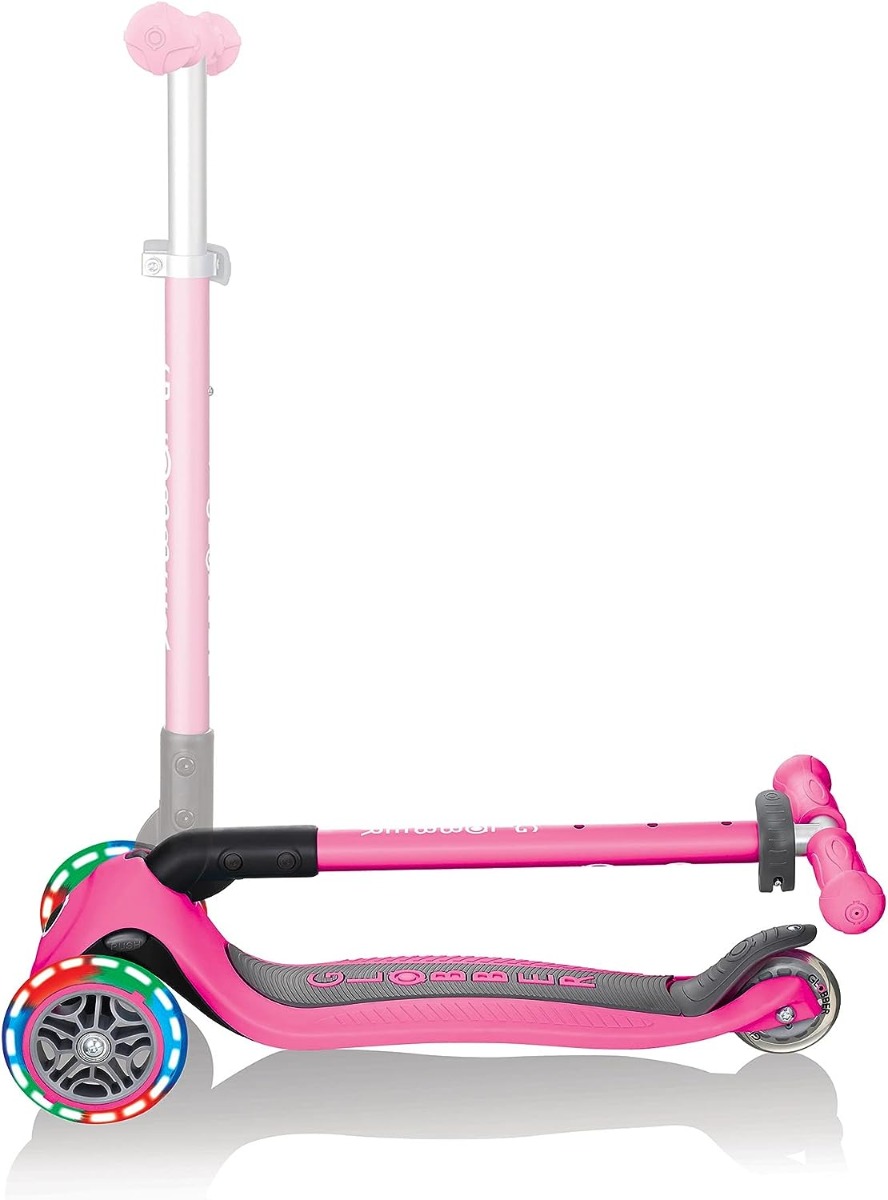 Globber Monopattino 3 Ruote Primo con Luci Colore Rosa IDD432110
