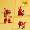 LEGO Creator 3 in 1 Drago Rosso - 31145
