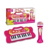 Bontempi Tastiera 24 Tasti con Microfono Karaoke Rosa 602172