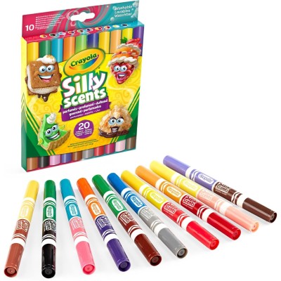 Crayola - Silly Scents, Pennarelli Profumelli Doppia Punta - 588344
