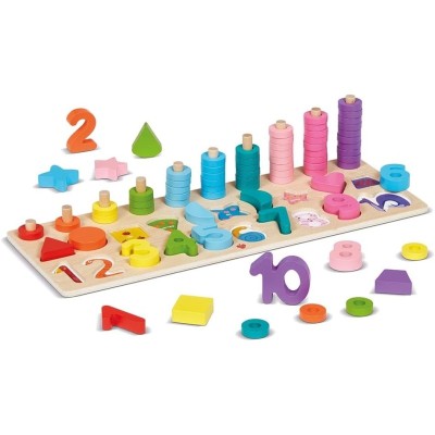 1,2,3... Color Gioco Educativo In Legno - Dal Negro 54121
