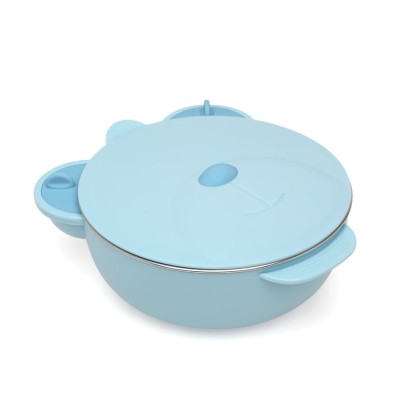 Kiokids Portapranzo Inox Orsetto Azzurro