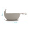 Kiokids Scodella in Silicone Lumaca Grigio