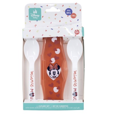 Minnie Set 2 Cucchiaini da viaggio