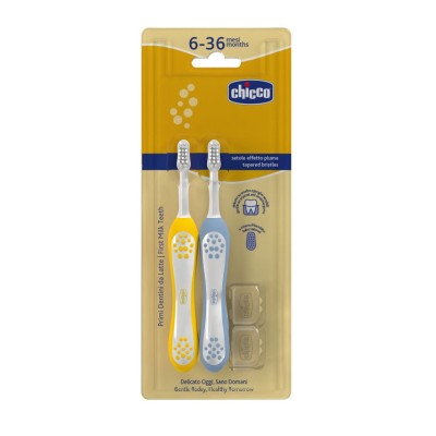 Chicco Spazzolini Indaco/Senape 2 Pezzi +6 Mesi 120821100