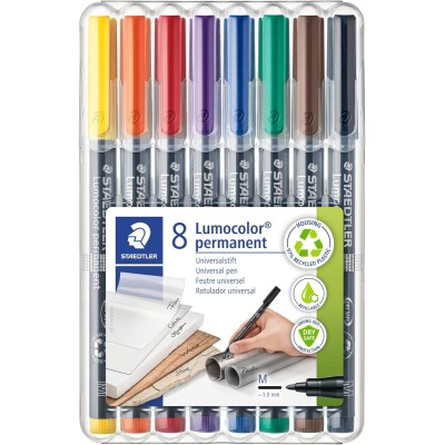 Steadtler Penna Lumocolor M 8 Pezzi Colori Assortiti 317WP10