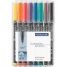 Staedtler Penna Lumocolor F 8 Pezzi Colori Assortiti 318WP8