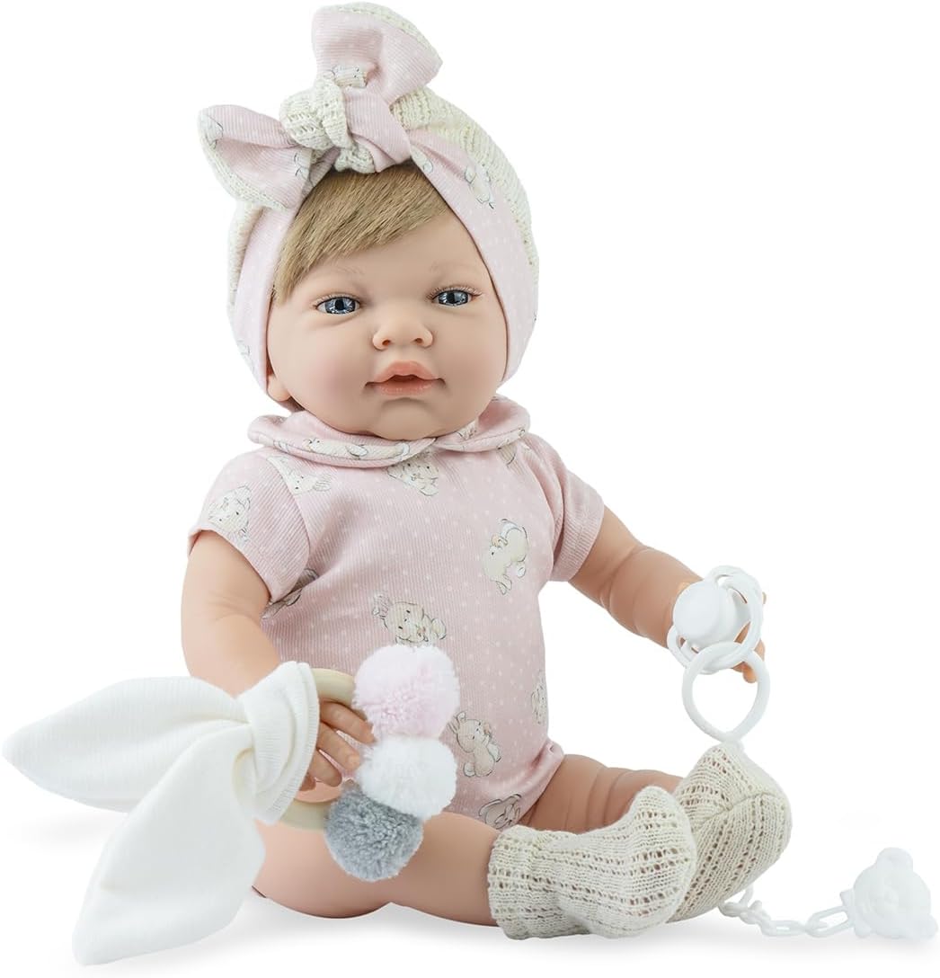 Bambola Sweet Baby Rabbit Rosa 42 CM 748