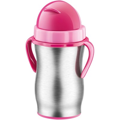 Tescoma Bambini Bottiglia con Cannuccia Inox Rosa 66817819
