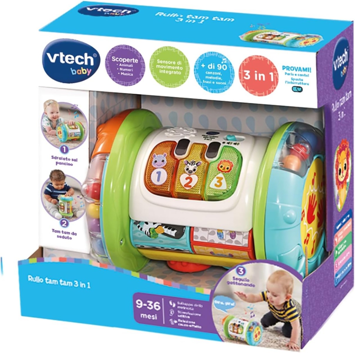 VTech Rullo Tam Tam, 3 in 1 - 562607