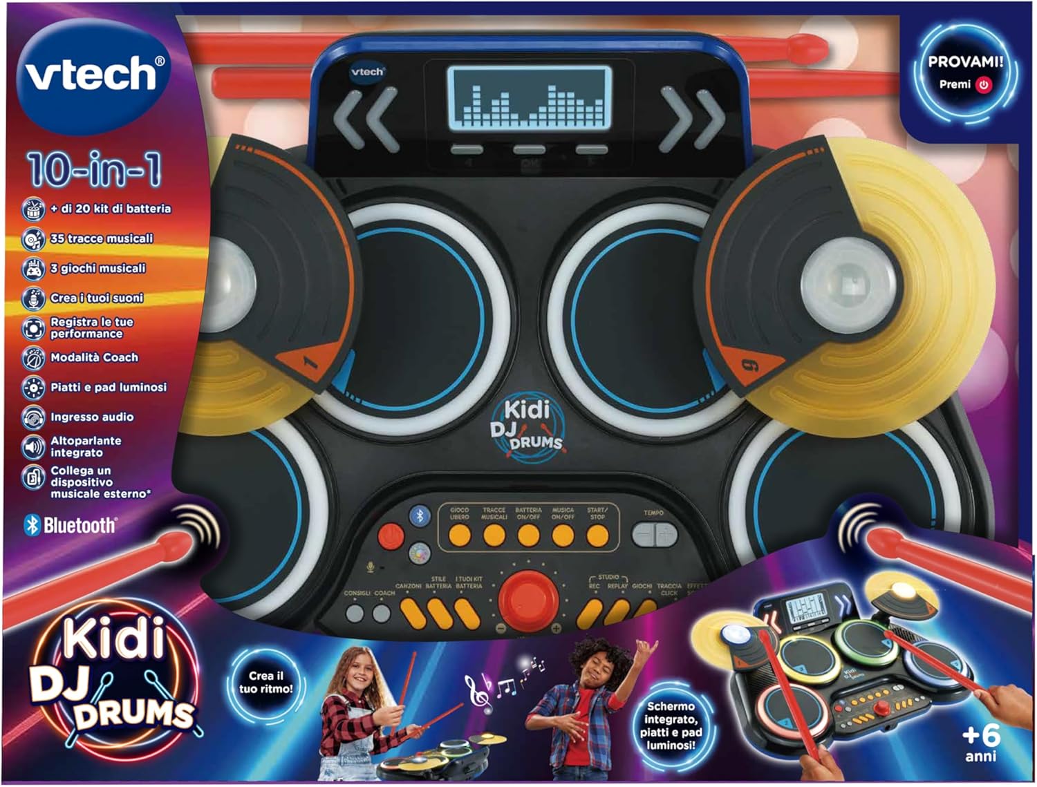 VTech Kidi DJ Drums, Batteria Elettronica - 572607