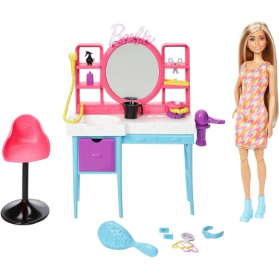 Mattel Barbie Salone di Bellezza Playset HKV00